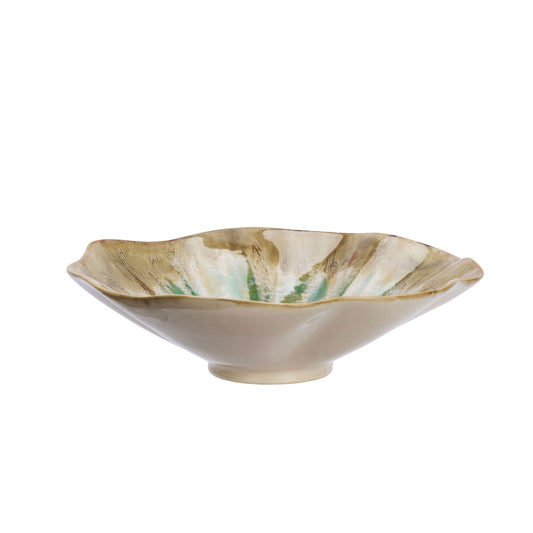 Plat céramique rétro floral