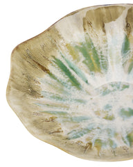 Plat céramique rétro floral