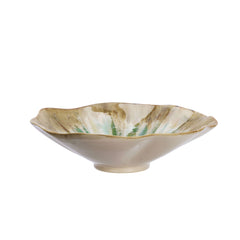 Plat céramique rétro floral