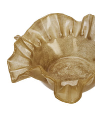 Plat en verre "Froufrou" - Caramel