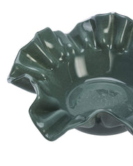 Plat en verre "Froufrou" - Vert