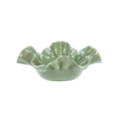 Plat en verre "Froufrou" - Vert