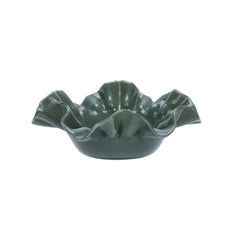 Plat en verre "Froufrou" - Vert