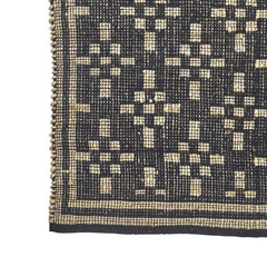 Tapis jute & coton 70x200 - Naturel/noir