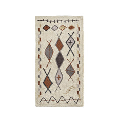 Tapis shaggy motifs Berbères