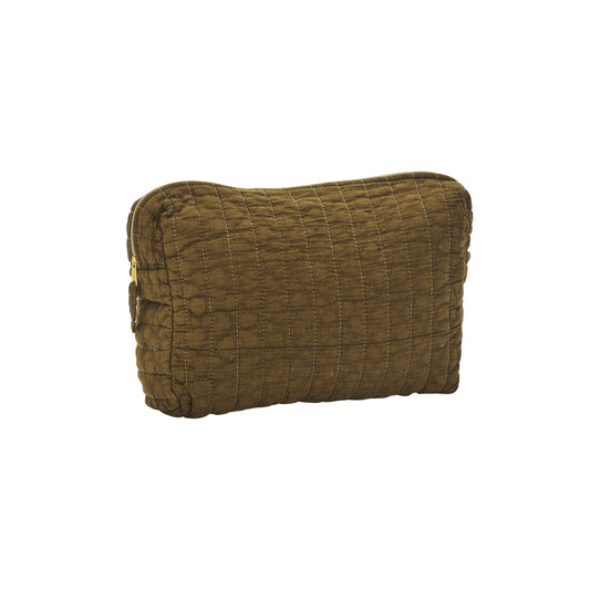 Trousse quiltée - Tabac