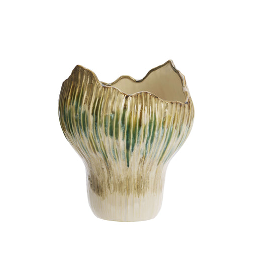 Vase en céramique Rétro Floral - M