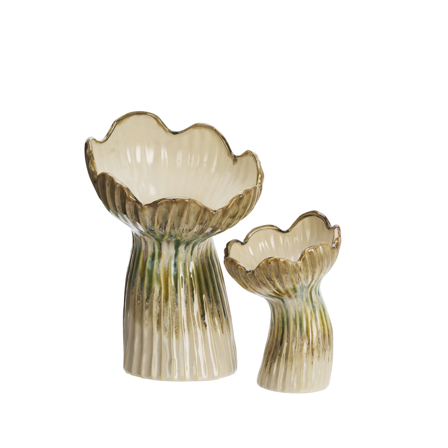 Vase en céramique Rétro Floral - L