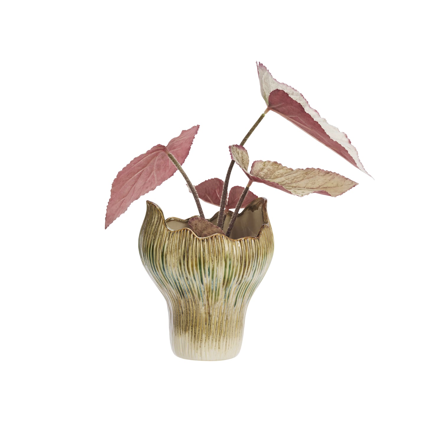 Vase en céramique Rétro Floral - S