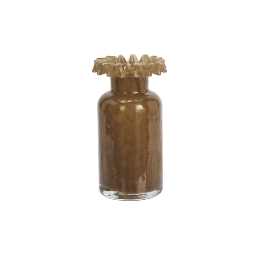 Vase en verre soufflé - Caramel