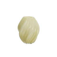 Vase en verre torsadé - Miel