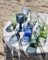Verre haut à bulles relief