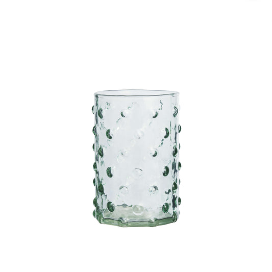 Verre haut à bulles relief