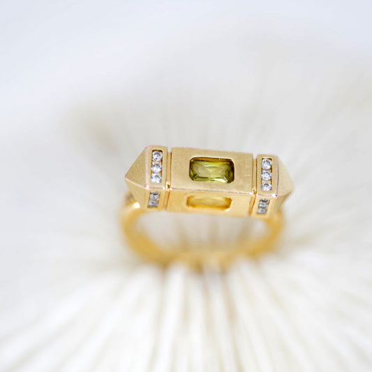 Bague "Mantra"- plaqué Or