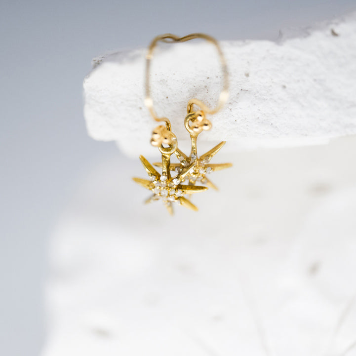 Boucles d'oreilles "Sunshine" - Diamants Polki