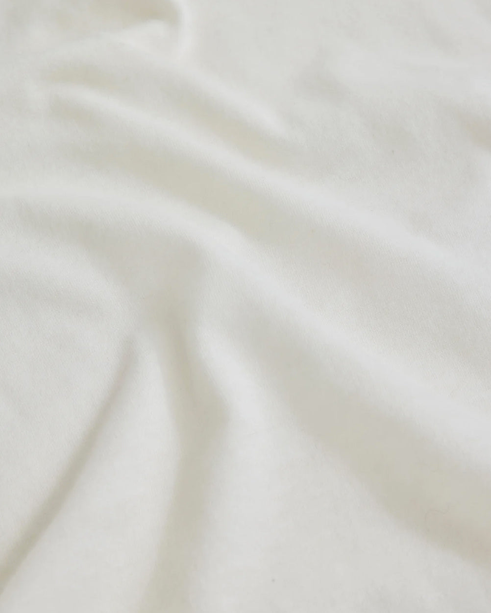 Tee-shirt coton & cachemire - Blanc lait