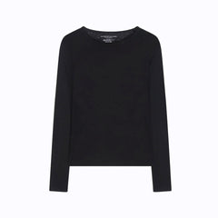 Tee-shirt coton & cachemire - Noir