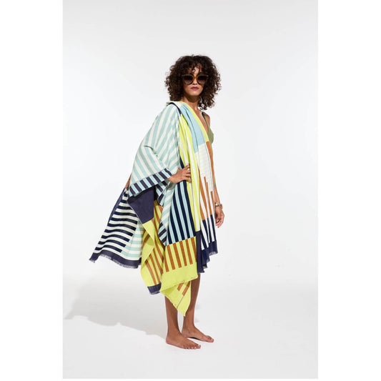 Fouta/Drap de plage "Riviera" - Lime