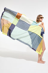 Fouta/Drap de plage "Riviera" - Lime
