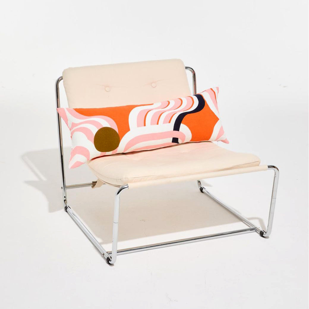 Housse de coussin "Nébuleuse" - Terracotta