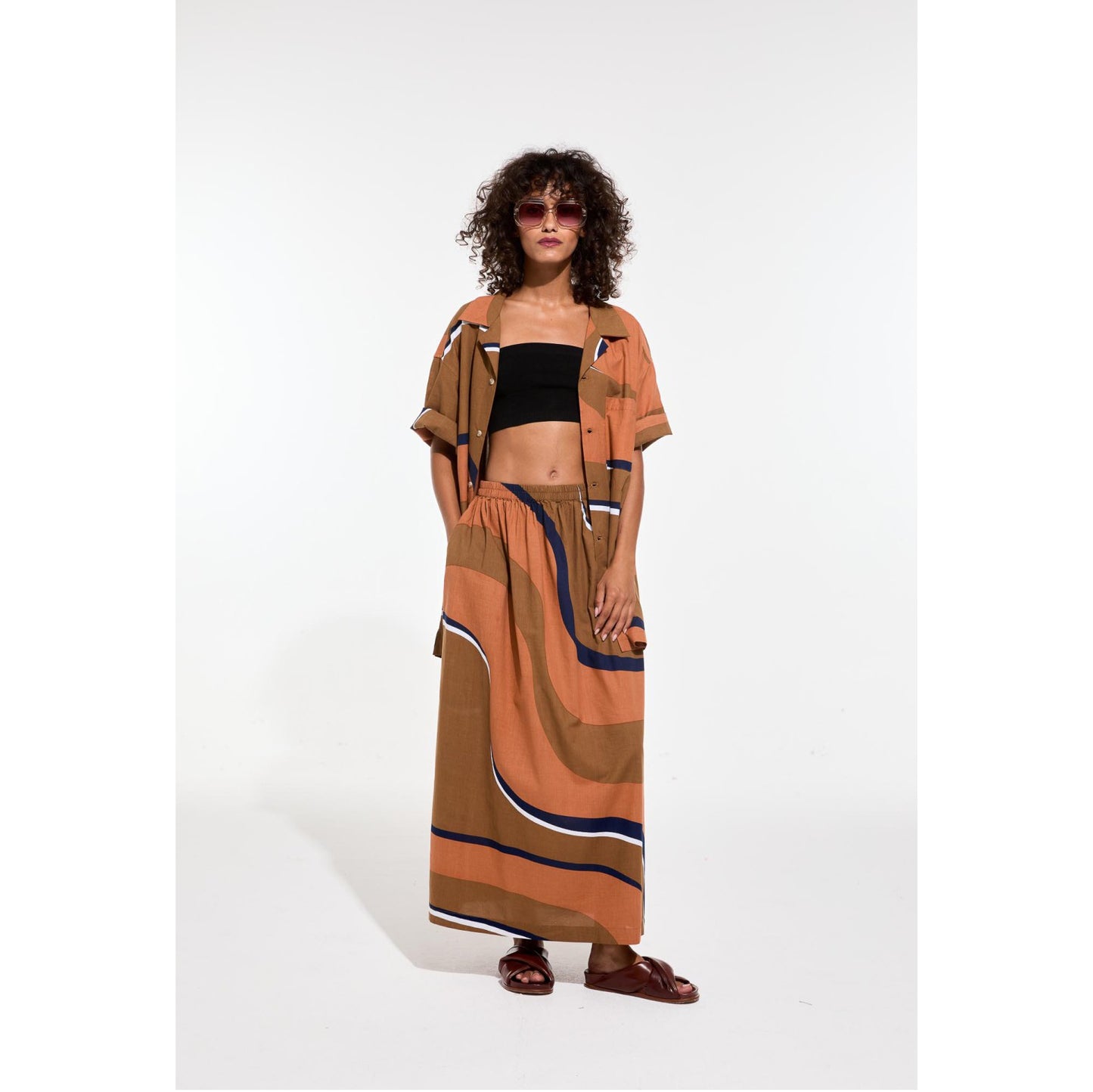 Jupe "Juliette Madone" - Terracotta