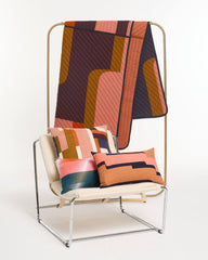 Housse de coussin en soie "Petra" - Blush