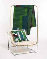 Housse de coussin en soie "Petra" - Vert