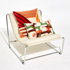 Housse de coussin "Calice" soie - Tan