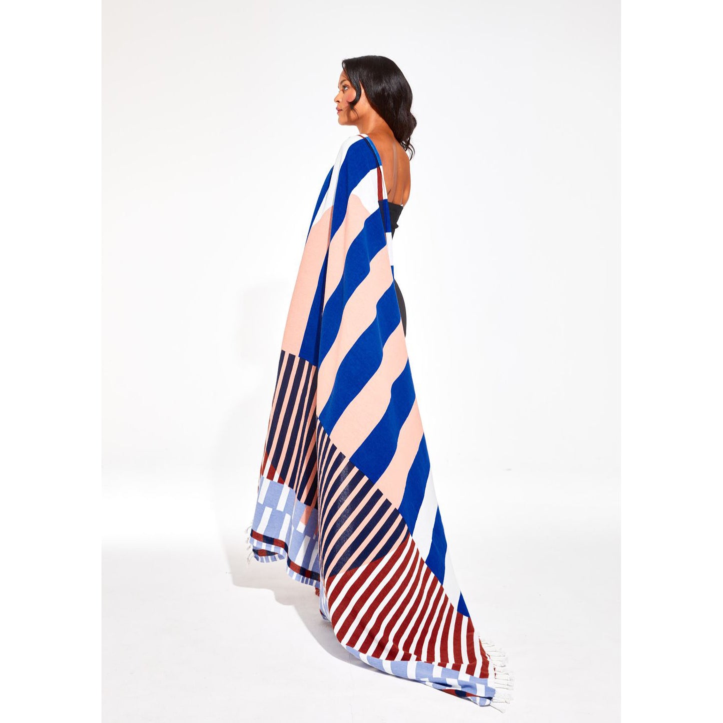 Fouta/Drap de plage "Sol" - Bleu