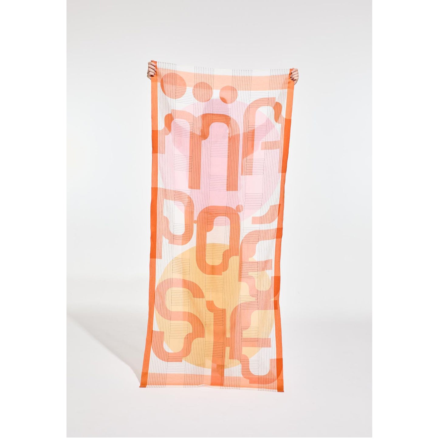 Étole "Lyrique" - Rose/roux