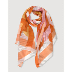 Étole "Lyrique" - Rose/roux