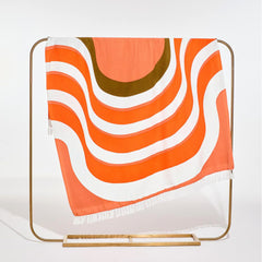 Plaid "Nébuleuse" graphique - Orange