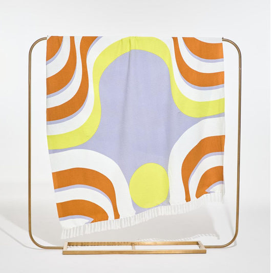 Plaid "Nébuleuse" graphique - Sun