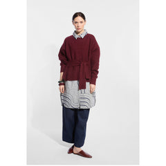 Pull "Paola Joana" laine & super mohair - Bordeaux