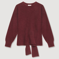 Pull "Paola Joana" laine & super mohair - Bordeaux