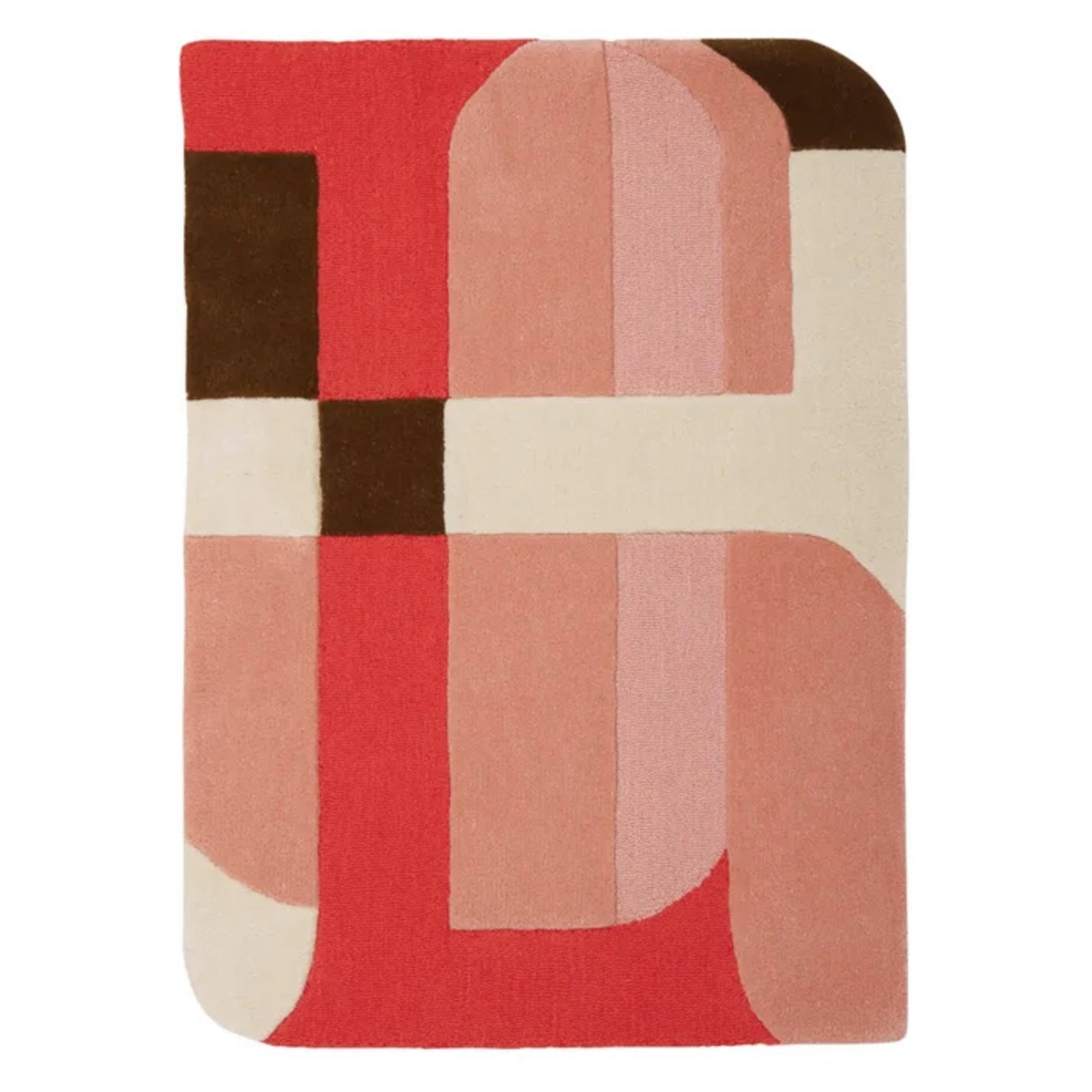 Tapis "Calice" laine 80x120 - Rose