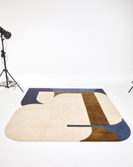 Tapis "Calice" laine 180x180 - Naturel