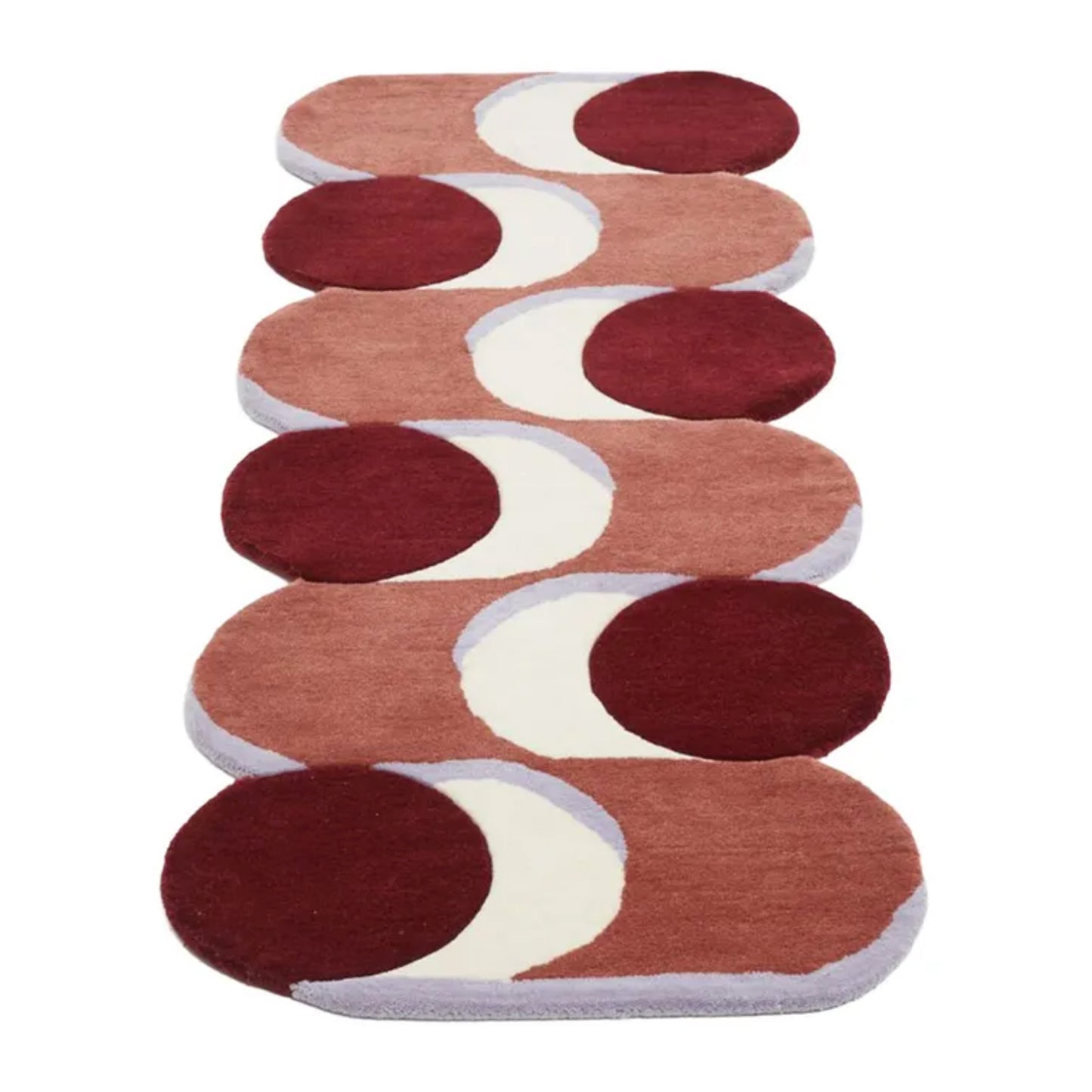 Tapis "Nymphe" laine 70x180 - Terracotta