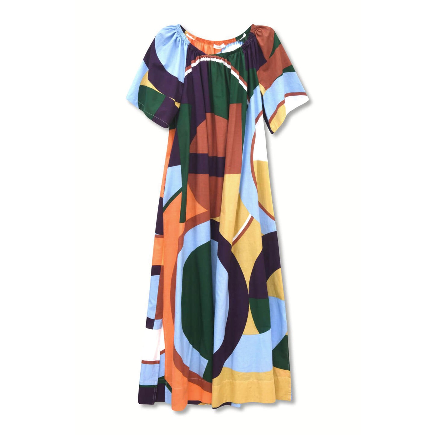 Robe "Palao Poésie" - Corail/nuage