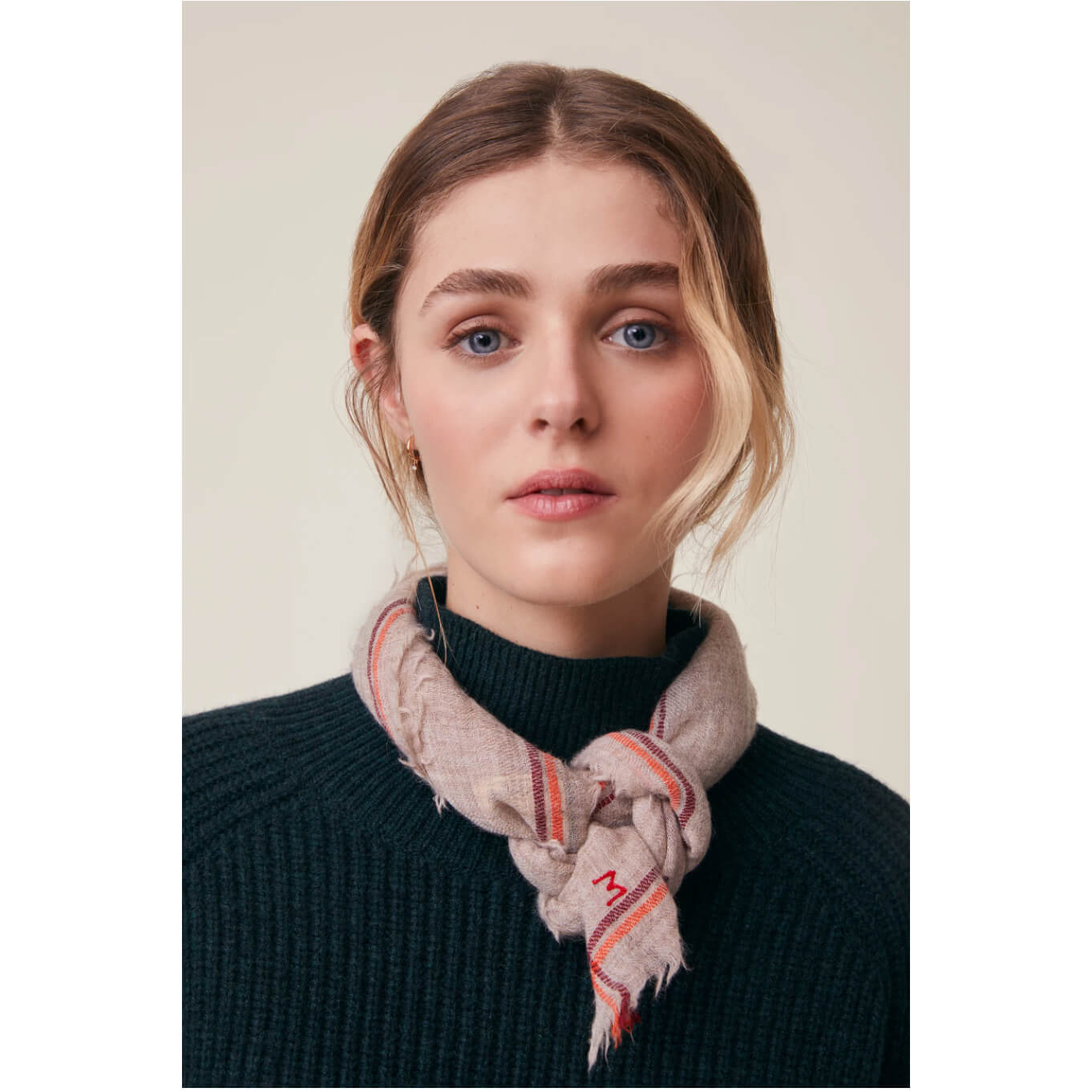 Carré "Chelsea" N°815 laine - Cord