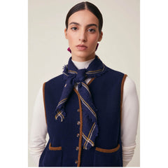 Carré "Chelsea" N°815 laine - Magic blue