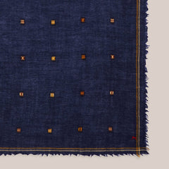 Carré "Chelsea" N°815 laine - Magic blue
