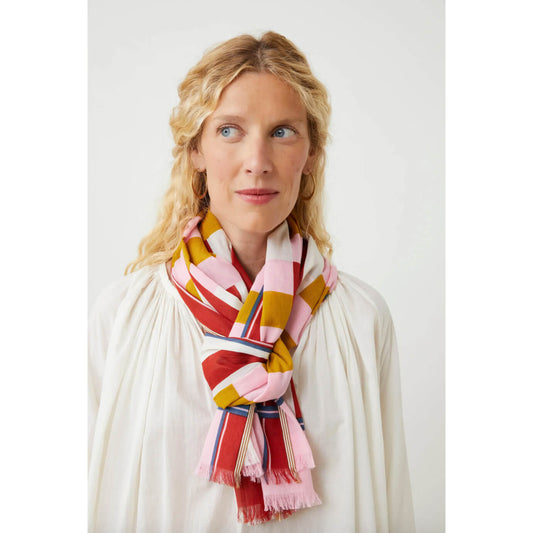 Chèche "Field" N°771 - Tulip