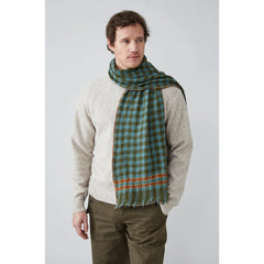 Echarpe laine & soie "Paolo" N°703 - Hunter Green