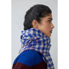 Echarpe laine & soie "Paolo" N°703 - Royal Blue