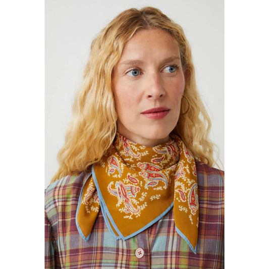 Carré en soie "Colibri" N°763 - Minéral