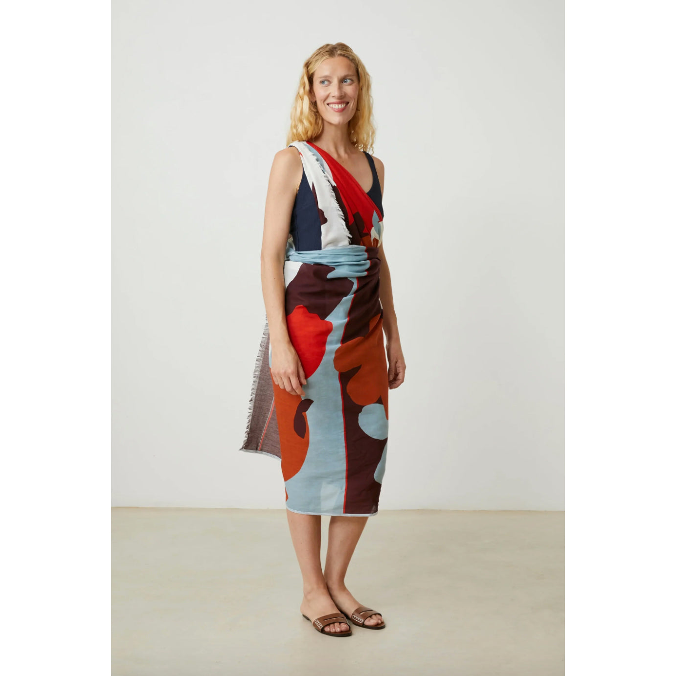 Étole "Bouquet" N°826- Agate
