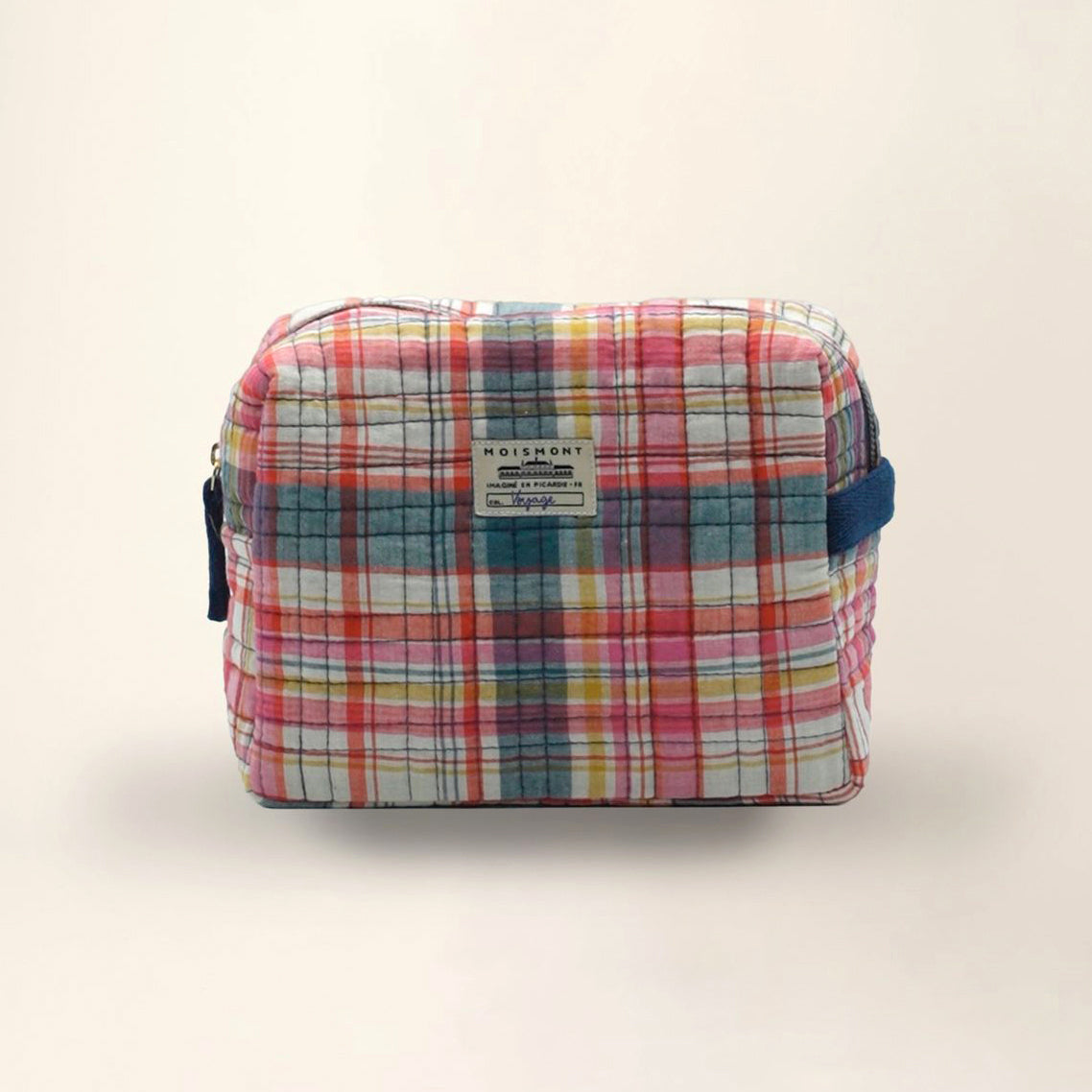 Grande trousse "Secret Checks" - Pop pink