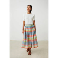 Jupe "Mona" Sand stripes