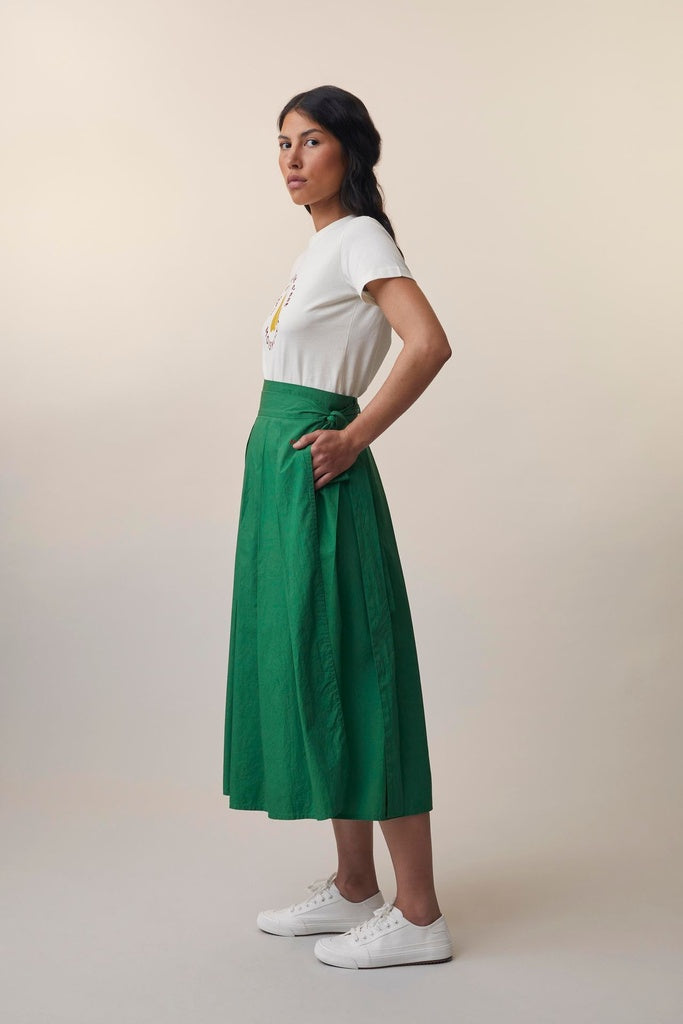 Jupe "Paulette Poplin" - Green